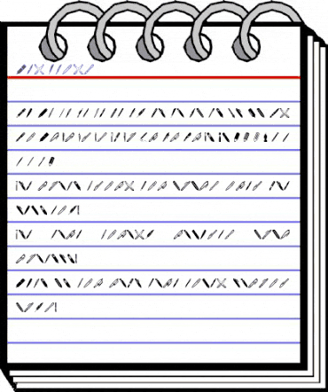 Pen Icons Regular animated font preview