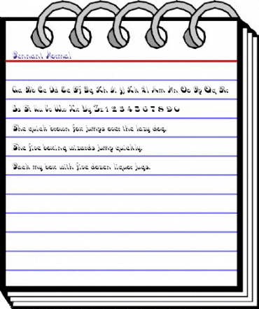 Pennant Normal animated font preview Pennant Normal animated font preview