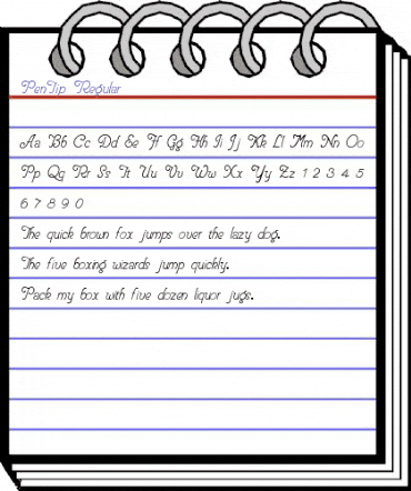 PenTip Regular animated font preview PenTip Regular animated font preview