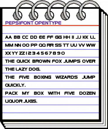 PepsiFont Regular animated font preview PepsiFont Regular animated font preview