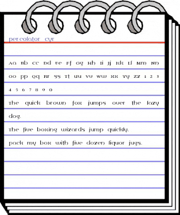 Percolator Cyr Regular animated font preview Percolator Cyr Regular animated font preview