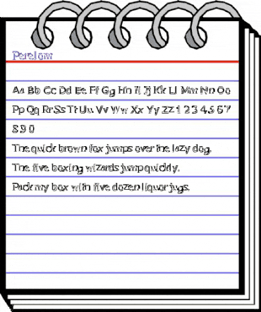 Perelom Regular animated font preview