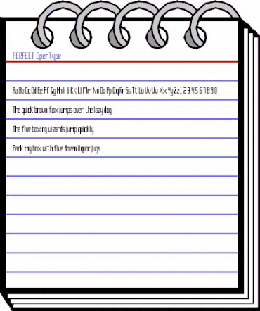 PERFECT Regular animated font preview PERFECT Regular animated font preview