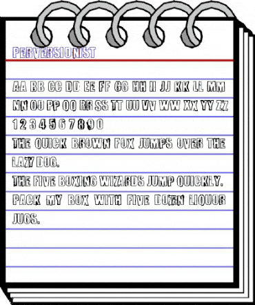 Perversionist Regular animated font preview