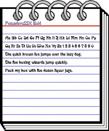 PescaderoSSK Bold animated font preview PescaderoSSK Bold animated font preview