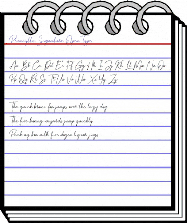 Pevanytta Signature Regular animated font preview Pevanytta Signature Regular animated font preview
