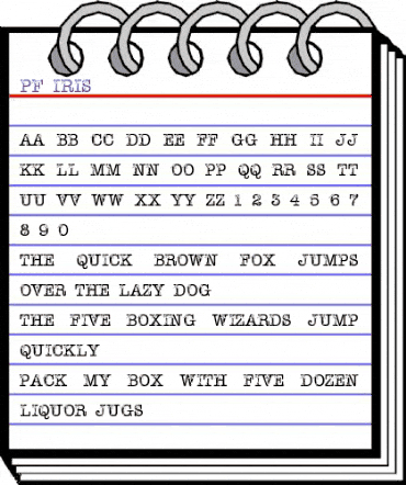pf_iris Regular animated font preview pf_iris Regular animated font preview