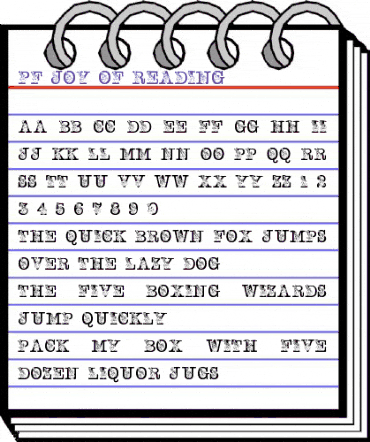 pf_joy_of_reading Regular animated font preview pf_joy_of_reading Regular animated font preview