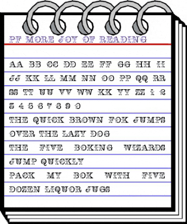 pf_more_joy_of_reading Regular animated font preview pf_more_joy_of_reading Regular animated font preview