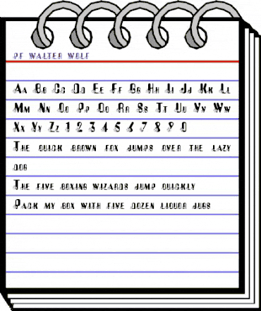 pf_walter_wolf Regular animated font preview pf_walter_wolf Regular animated font preview
