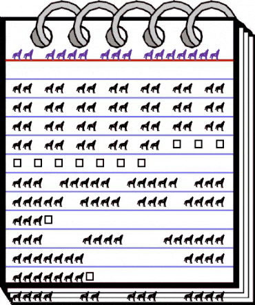 pf_wolf for Angelic Regular animated font preview