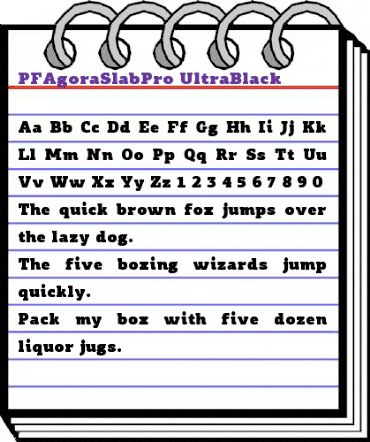PF Agora Slab Pro UltraBlack animated font preview PF Agora Slab Pro UltraBlack animated font preview