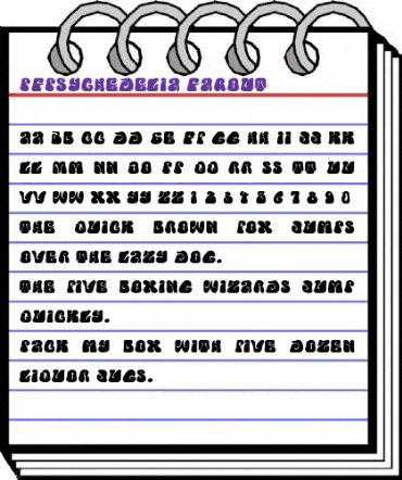 PF Psychedelia Farout animated font preview PF Psychedelia Farout animated font preview