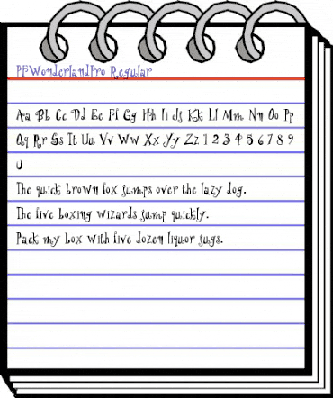 PF Wonderland Pro Regular animated font preview PF Wonderland Pro Regular animated font preview