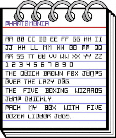 Phantomonia Regular animated font preview Phantomonia Regular animated font preview