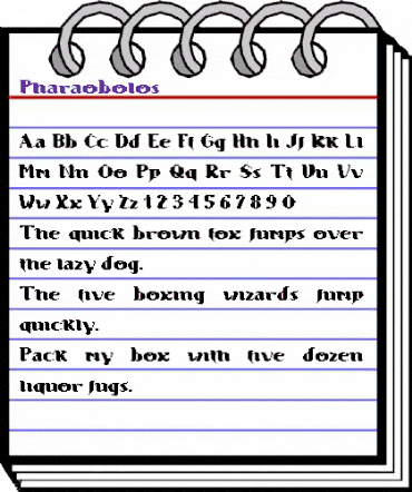 Pharaobolos Medium animated font preview