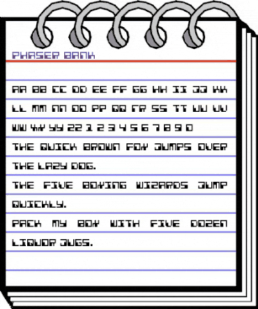 Phaser Bank Regular animated font preview Phaser Bank Regular animated font preview