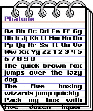 Phatone Regular animated font preview