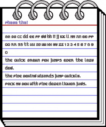 Phaya Thai Regular animated font preview Phaya Thai Regular animated font preview