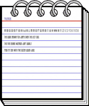 PHILBROOK Regular animated font preview