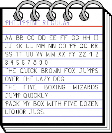 Philippine Regular animated font preview Philippine Regular animated font preview