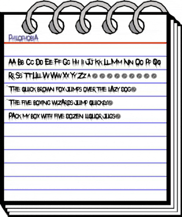Philophobia Regular animated font preview