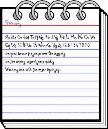 Philosophy Regular animated font preview