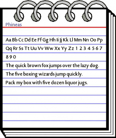 Phineas Regular animated font preview Phineas Regular animated font preview