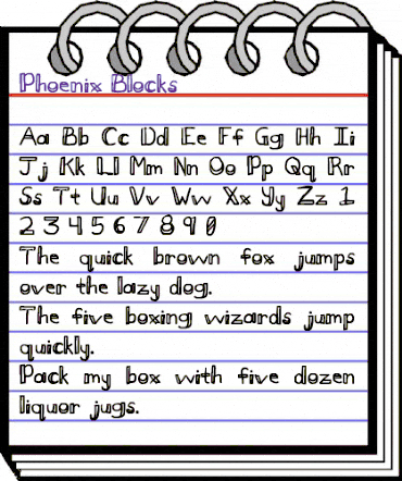 Phoenix Blocks Regular animated font preview