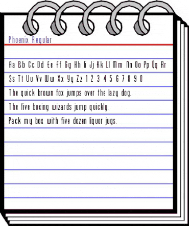 Phoenix Regular animated font preview Phoenix Regular animated font preview