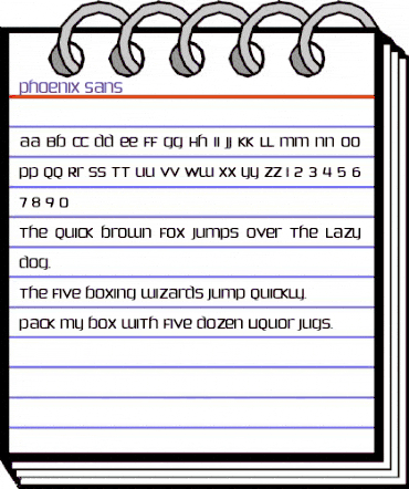 Phoenix Sans Regular animated font preview Phoenix Sans Regular animated font preview