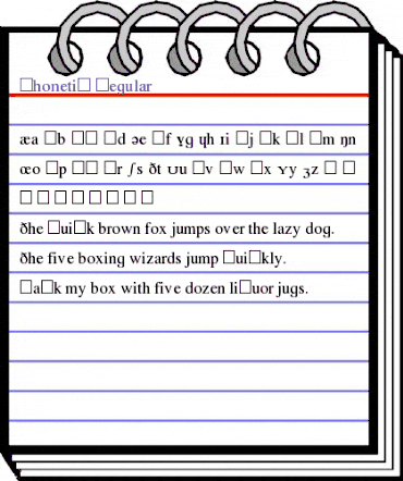 Phonetic Regular animated font preview Phonetic Regular animated font preview