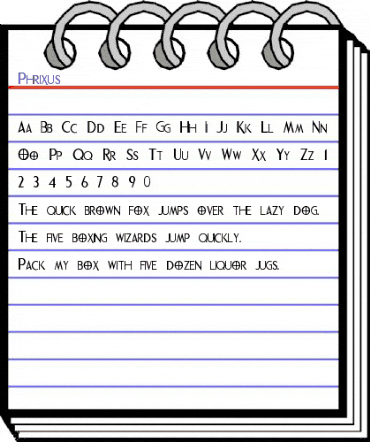 Phrixus Regular animated font preview Phrixus Regular animated font preview