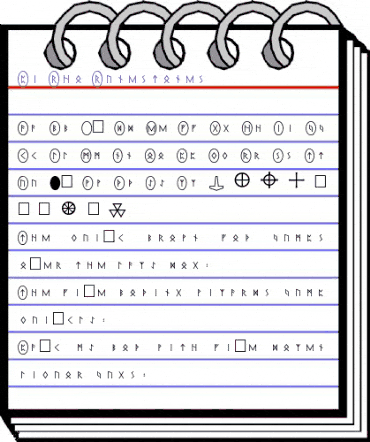 Pi Rho Runestones Normal animated font preview Pi Rho Runestones Normal animated font preview