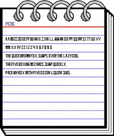 PICNIC Regular animated font preview PICNIC Regular animated font preview