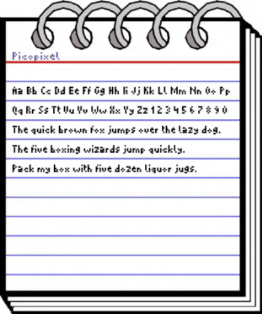 Micropixel Regular animated font preview