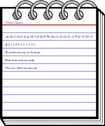 Pictorial Signature Regular animated font preview Pictorial Signature Regular animated font preview