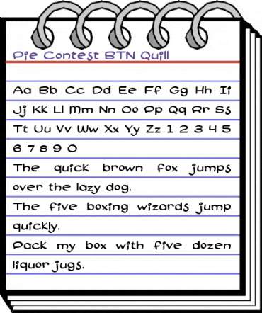Pie Contest BTN Quill Regular animated font preview Pie Contest BTN Quill Regular animated font preview