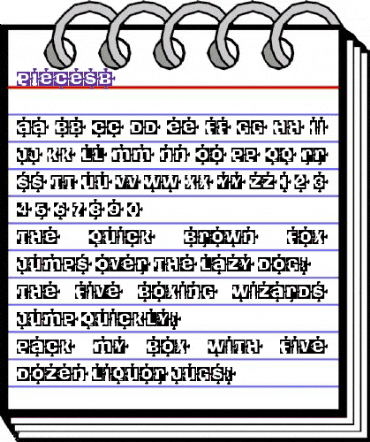 PiecesB Regular animated font preview PiecesB Regular animated font preview