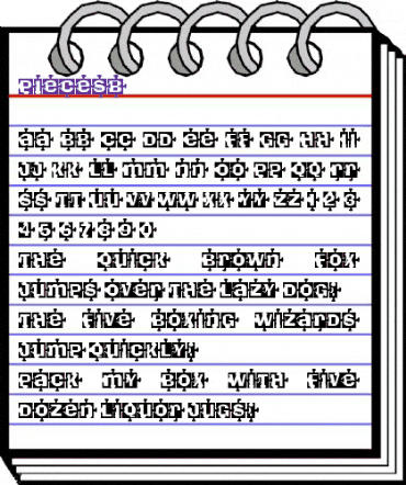 PiecesB Regular animated font preview