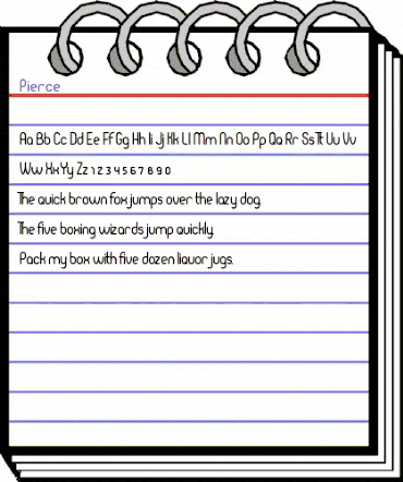 Pierce Regular animated font preview Pierce Regular animated font preview