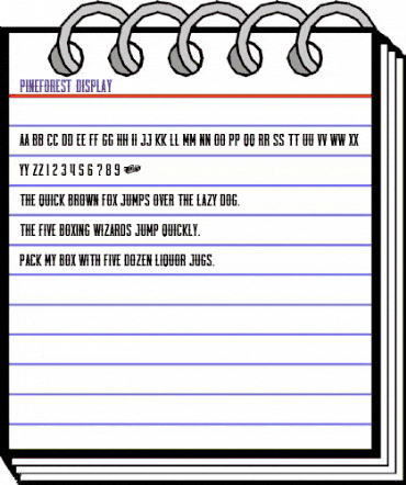 Pineforest Display Regular animated font preview Pineforest Display Regular animated font preview