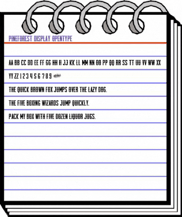 Pineforest Display Regular animated font preview Pineforest Display Regular animated font preview