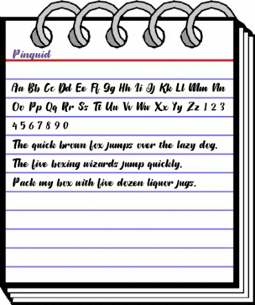 Pinguid Regular animated font preview Pinguid Regular animated font preview