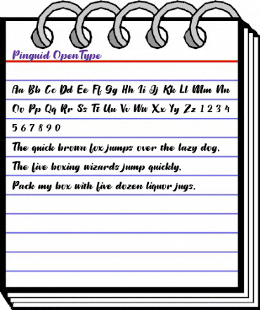 Pinguid Regular animated font preview Pinguid Regular animated font preview