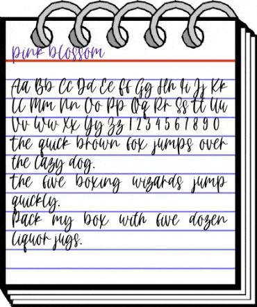 pink blossom Regular animated font preview pink blossom Regular animated font preview