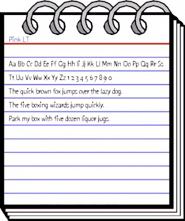 Pink LT Regular animated font preview Pink LT Regular animated font preview