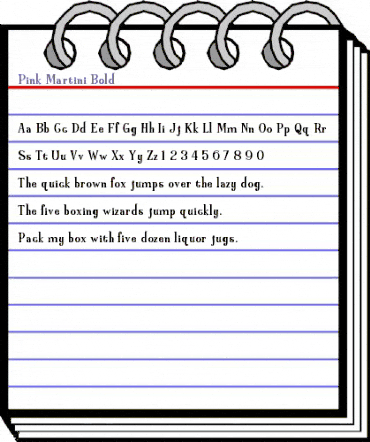 Pink Martini Bold Regular animated font preview Pink Martini Bold Regular animated font preview