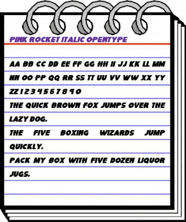 Pink Rocket Italic animated font preview Pink Rocket Italic animated font preview