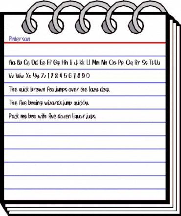 Pintersan Regular animated font preview